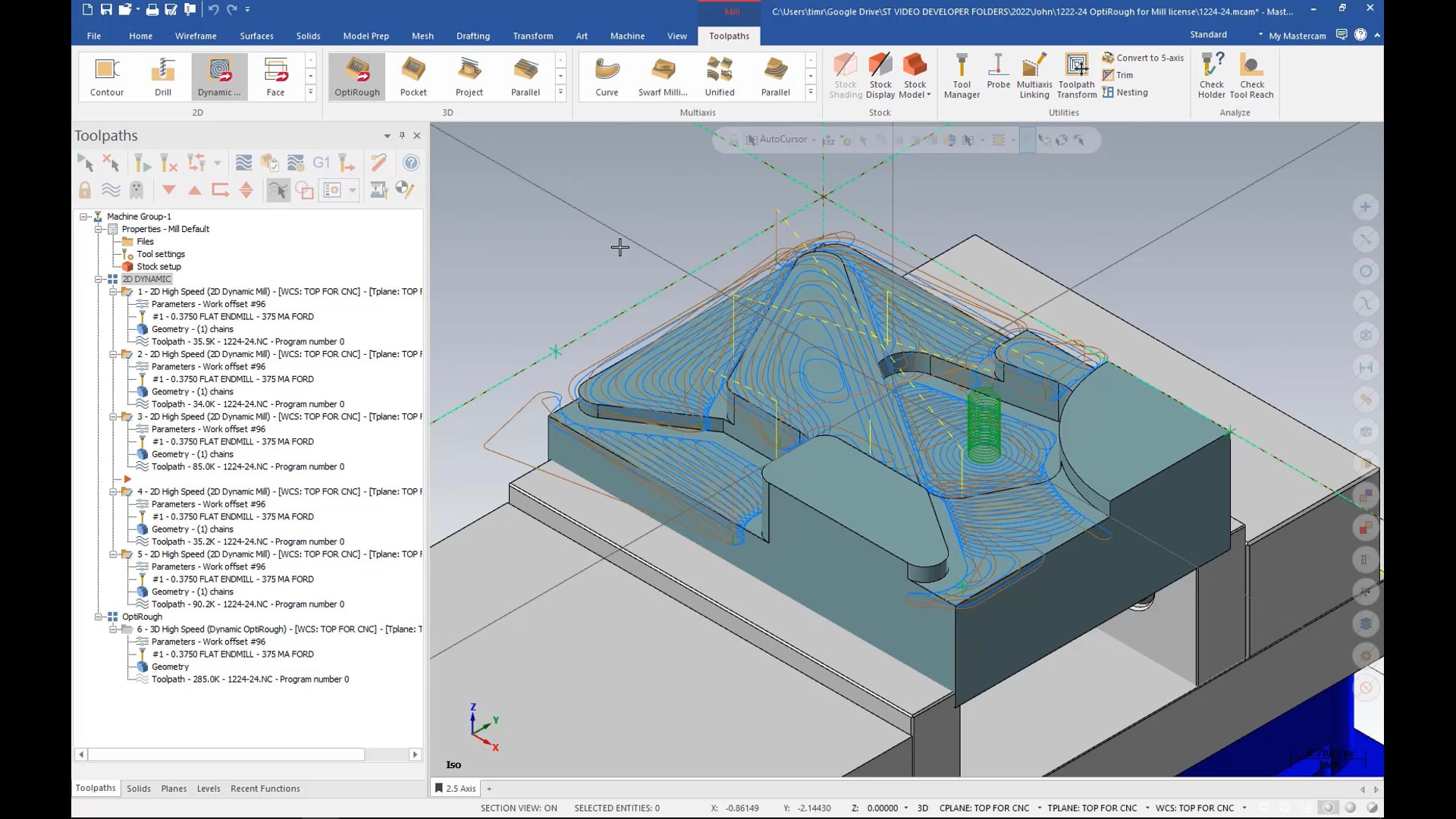 2D HST & Dynamic Toolpaths