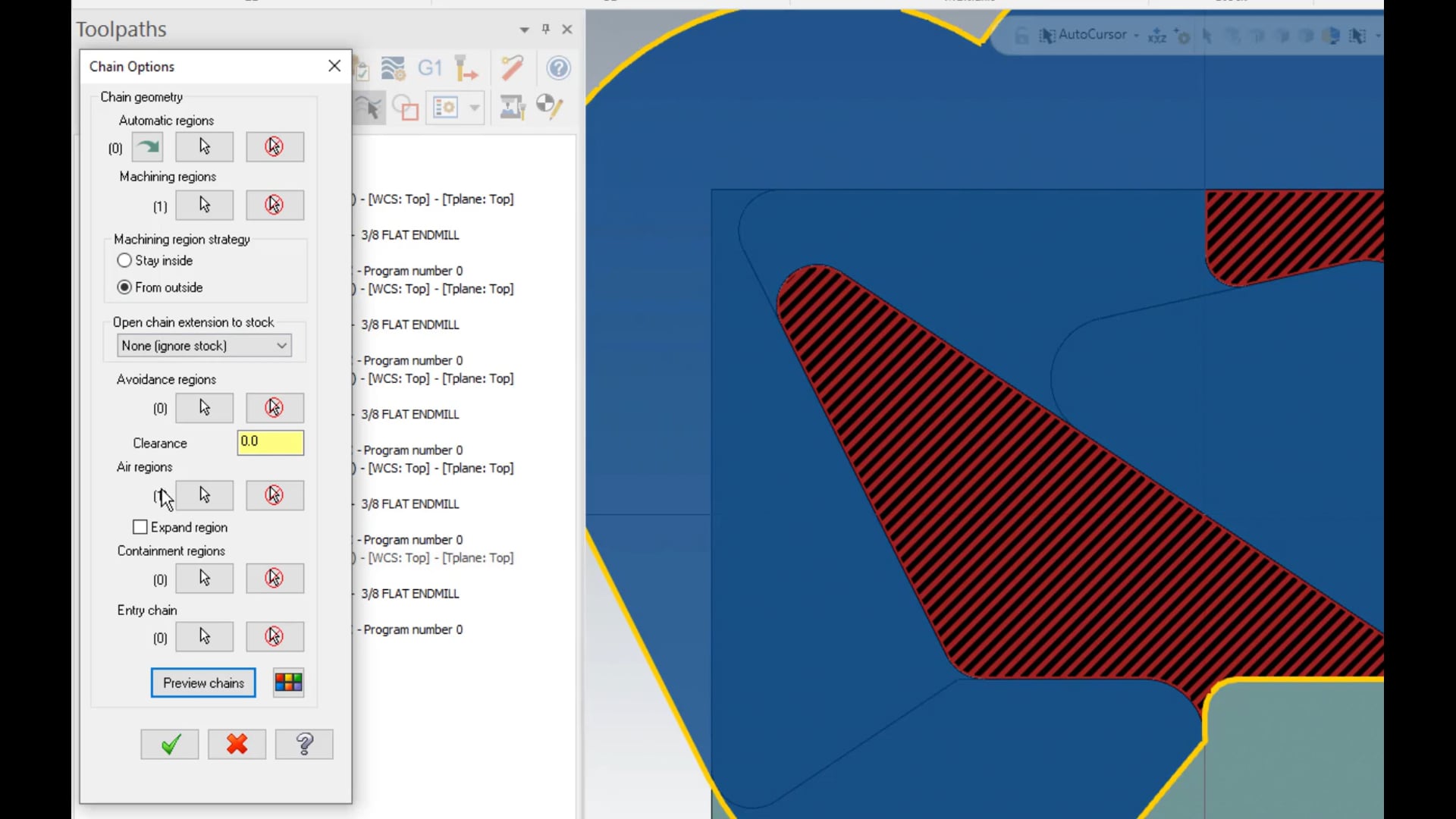 Geometry Selection and Chaining