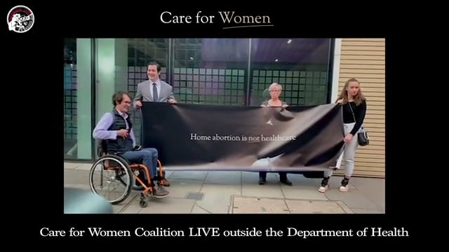 Care for Women Coalition LIVE outside the Department of Health