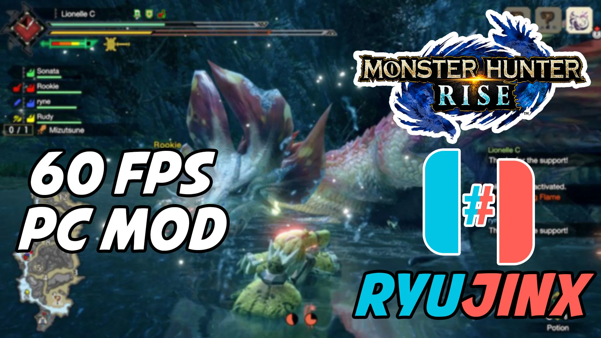 Monster Hunter Rise v 3.9.1 { 60FPS Mod }, Ryujinx PR