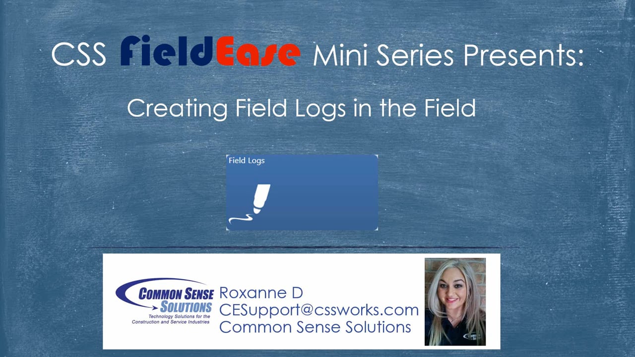 FieldEase Mini Series Field Log Walkthrough.mp4 on Vimeo