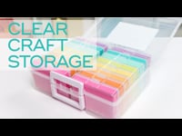 5x7 Clear Craft Storage Boxes