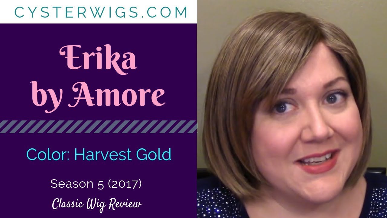 CysterWigs Wig Review Erika by Amore Color Harvest Gold S5E488 2017