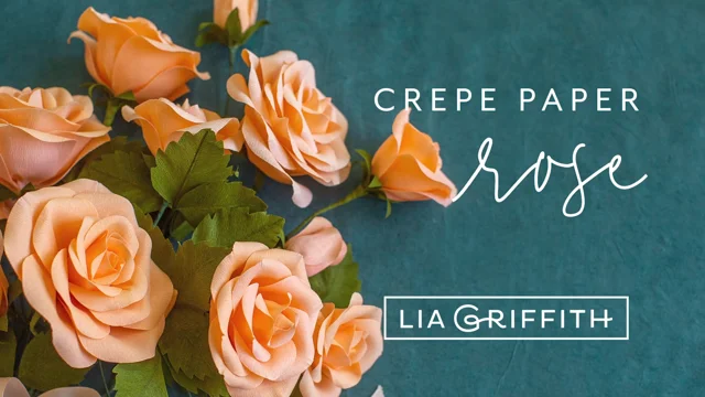 Set of 5 Giant Crepe Paper Flowers Online Course - OGCrafts