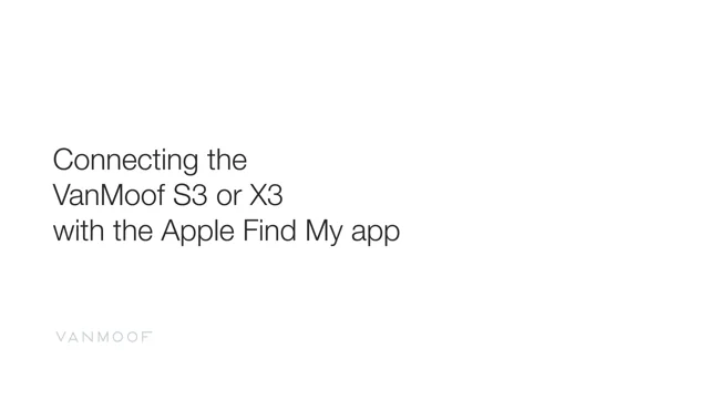 vanmoof find my