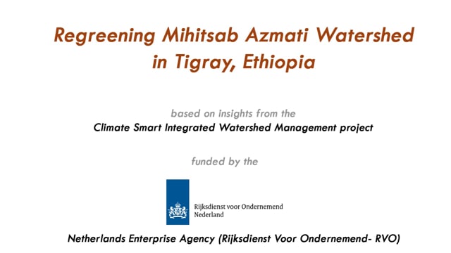 Erosion Control around Rama Dam in Tigray, Ethiopia - TheWaterChannel