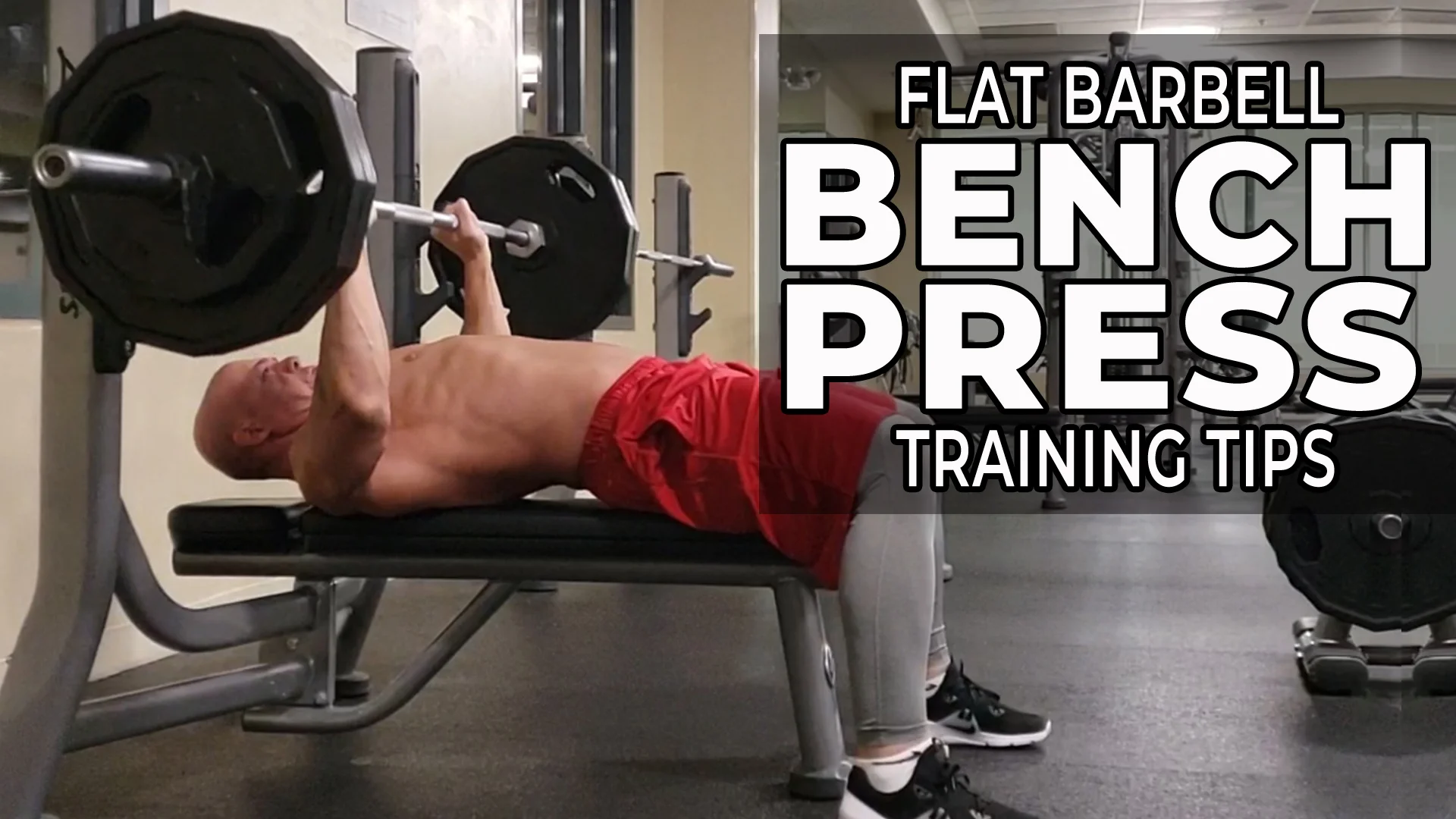 Flat barbell bench online press