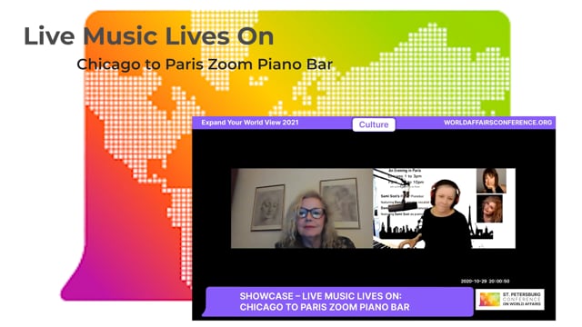 Showcase – Live Music Lives On- Chicago to Paris Zoom Piano Bar