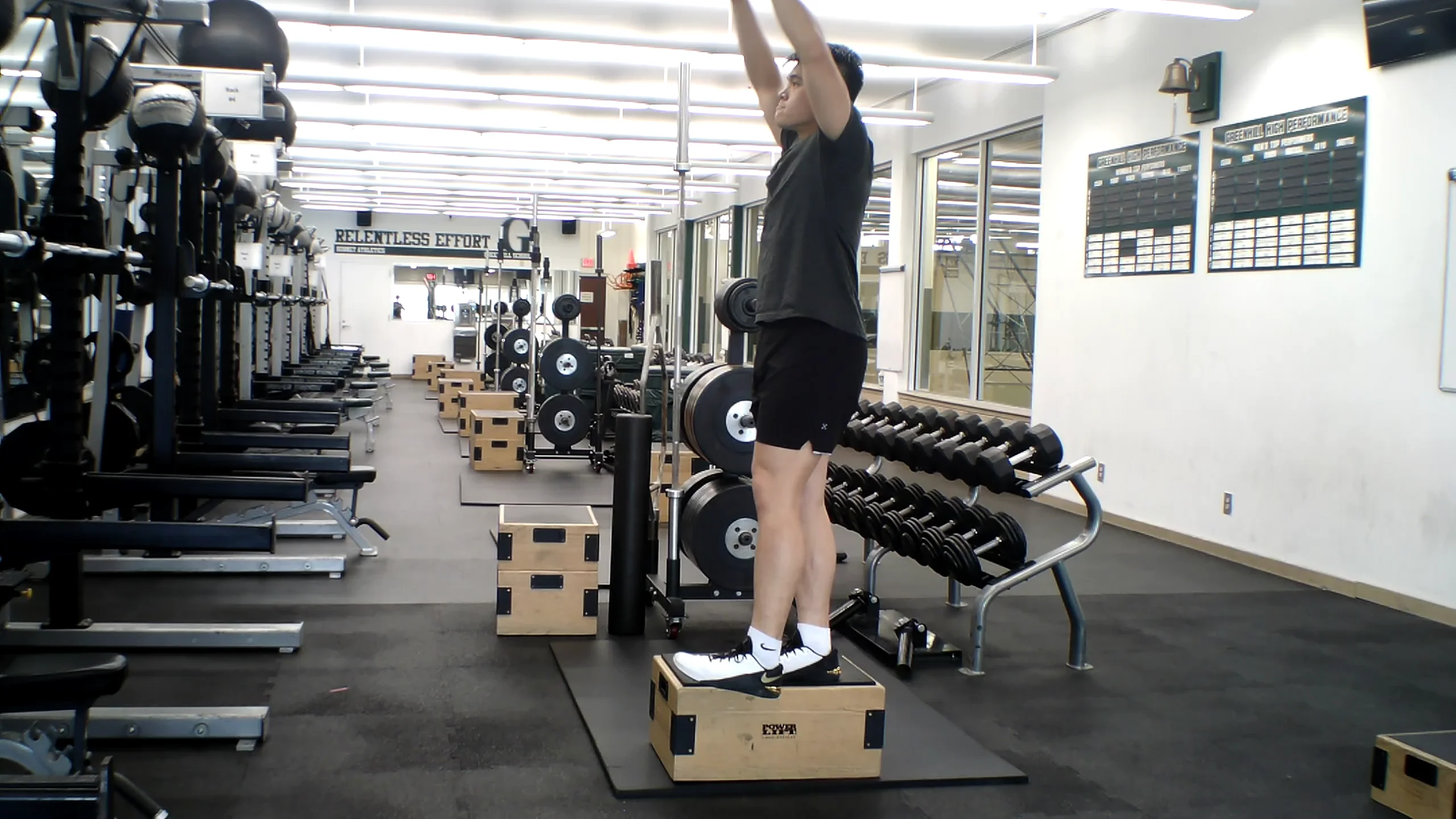 Lateral Box Step Off and Stick 1 leg on Vimeo