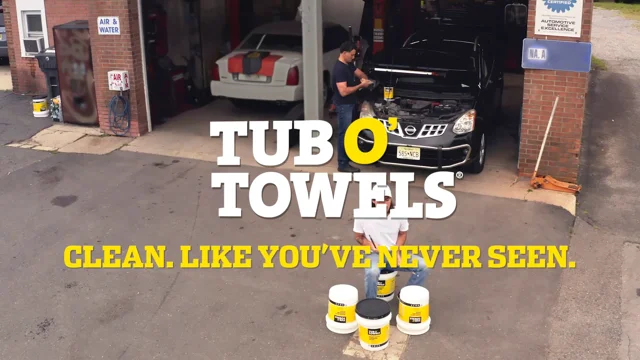 Tub O Towels TUBTW40 Tub O Towels Heavy Duty Cleaning Wipes, 40 Count, 1 -  Fry's Food Stores