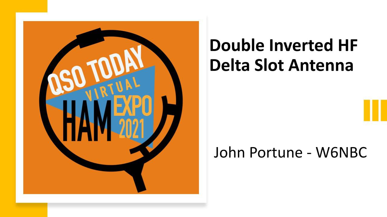 Double Inverted HF Delta Skeleton Slot Antenna, John Portune W6NBC On Vimeo