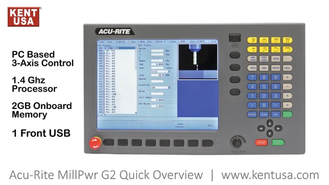 ACURITE MillPwr G2 CNC for CNC Knee Mills Quick Overview by KENT USA