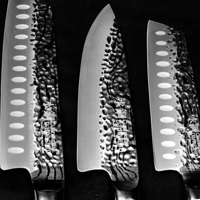 Cuisine::pro KIYOSHI 7-Piece Stainless Steel Knife Set with Kei
