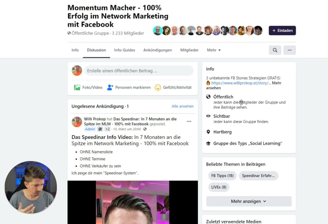 Freunde finden, die nicht in deiner FB Gruppe sind