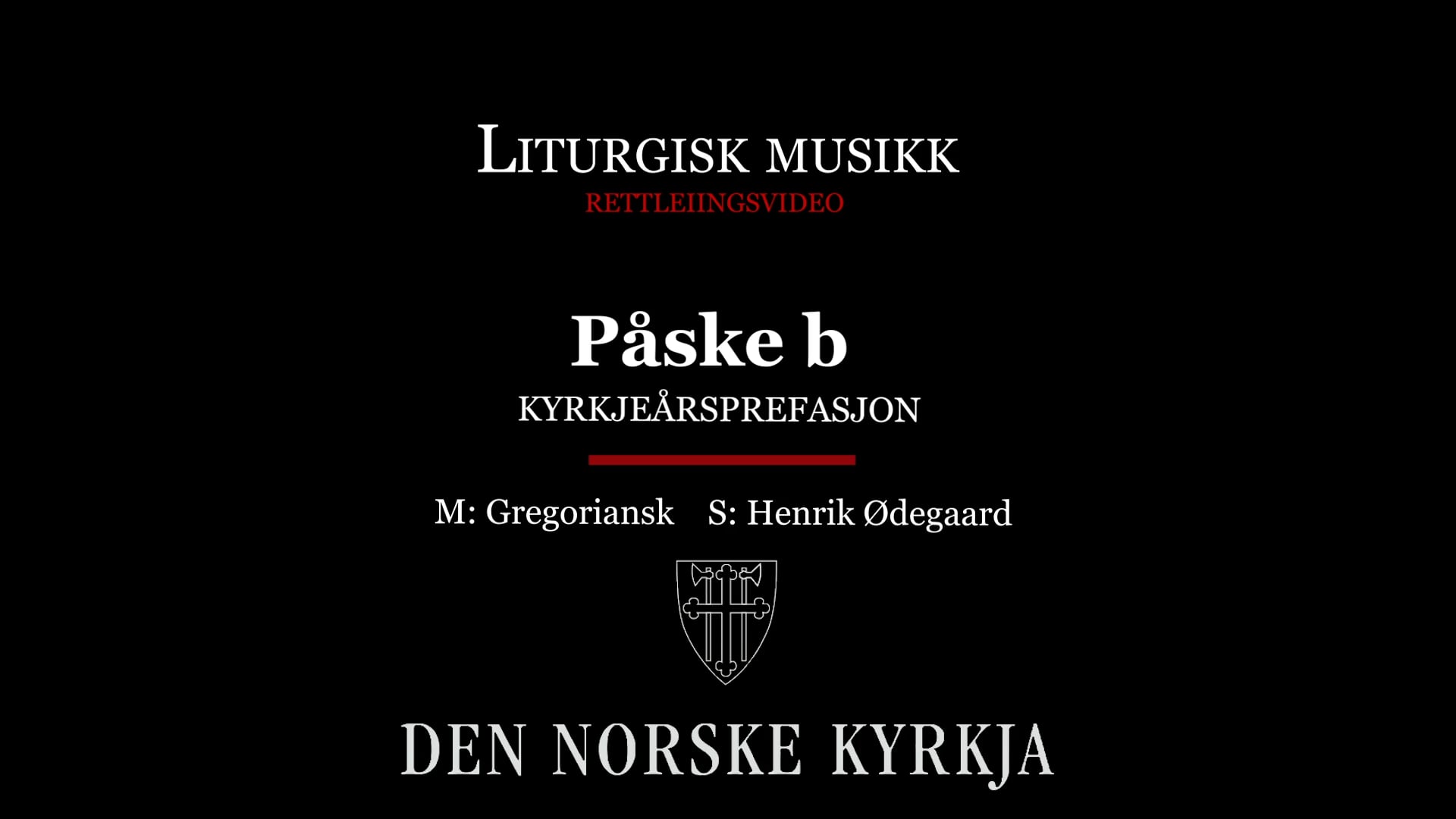 Kyrkjeårsprefasjon, Påske B, Nynorsk On Vimeo