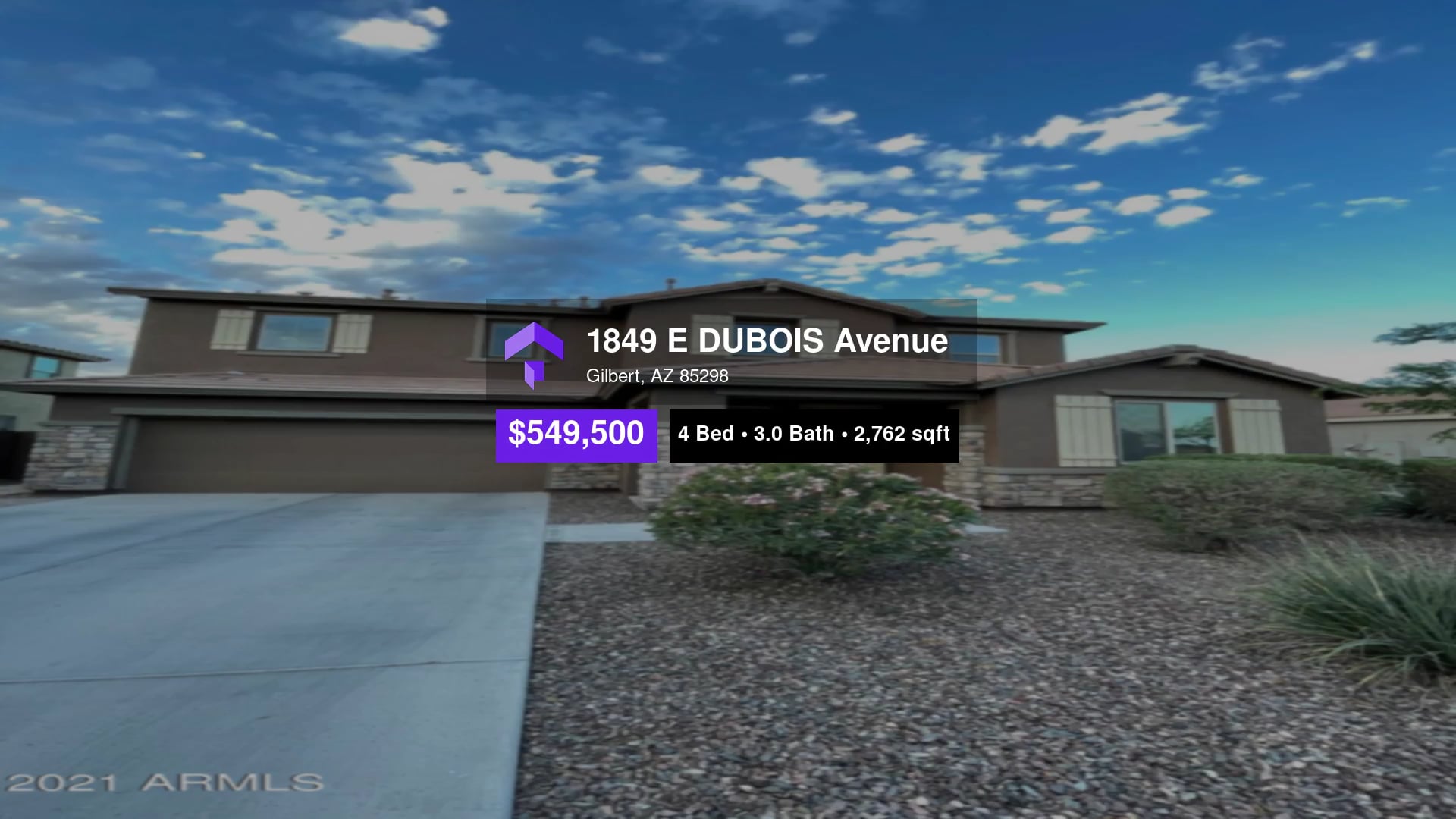 549,500 SingleFamily Home for sale 1849 E DUBOIS Avenue, Gilbert