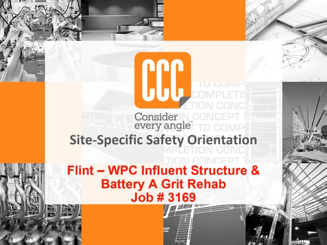 3169 WPC Influent Structure & Battery A Grit Rehab Site Specific Orientation