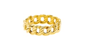 Italian 14kt Yellow Gold Link Ring