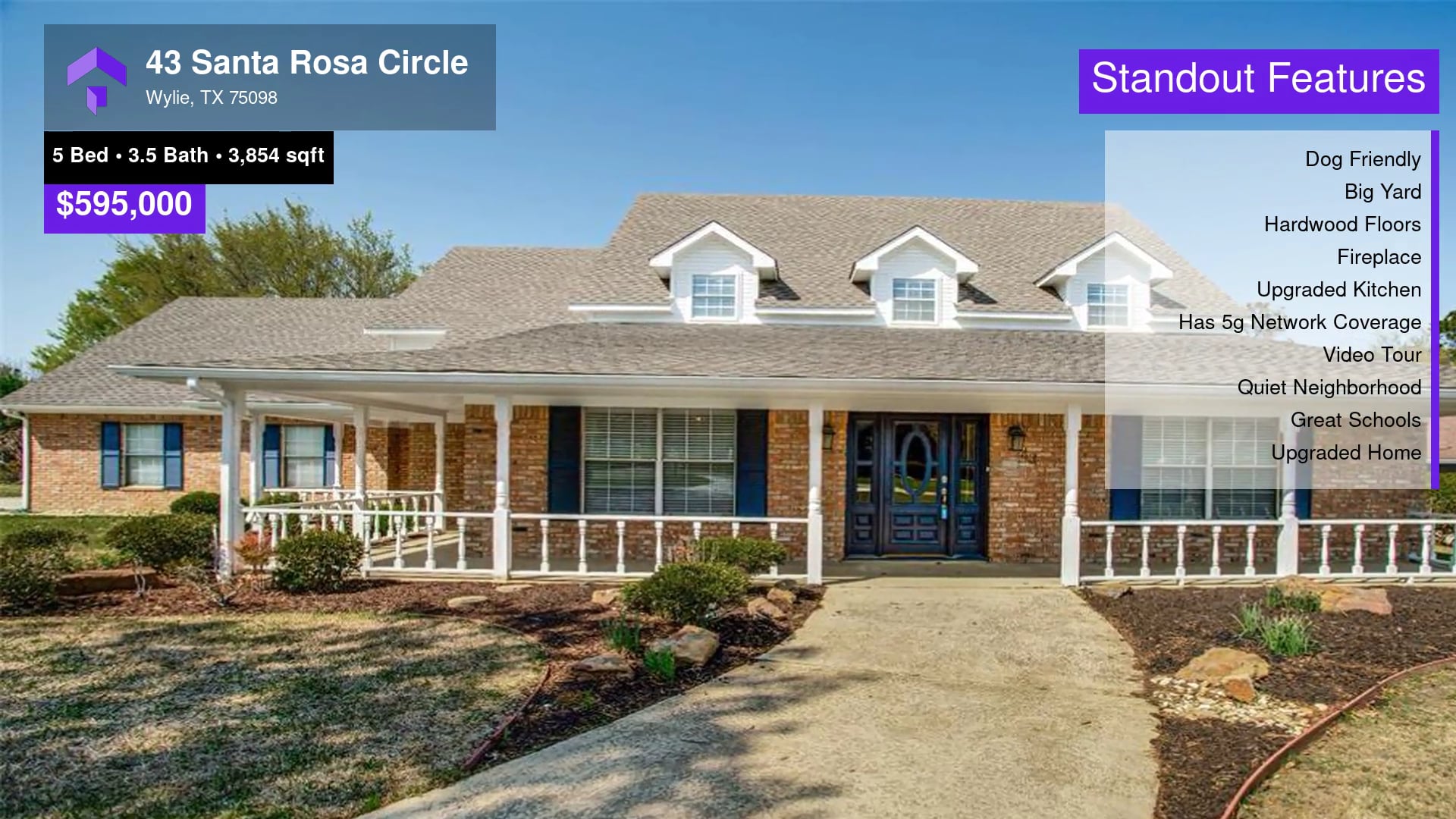 595,000 SingleFamily Home for sale 43 Santa Rosa Circle, Wylie, TX