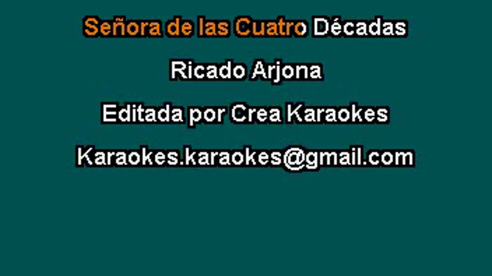 Ricardo Arjona - Señora de las cuatro decadas.avi