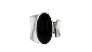 Black Onyx Wrap Ring in Sterling Silver