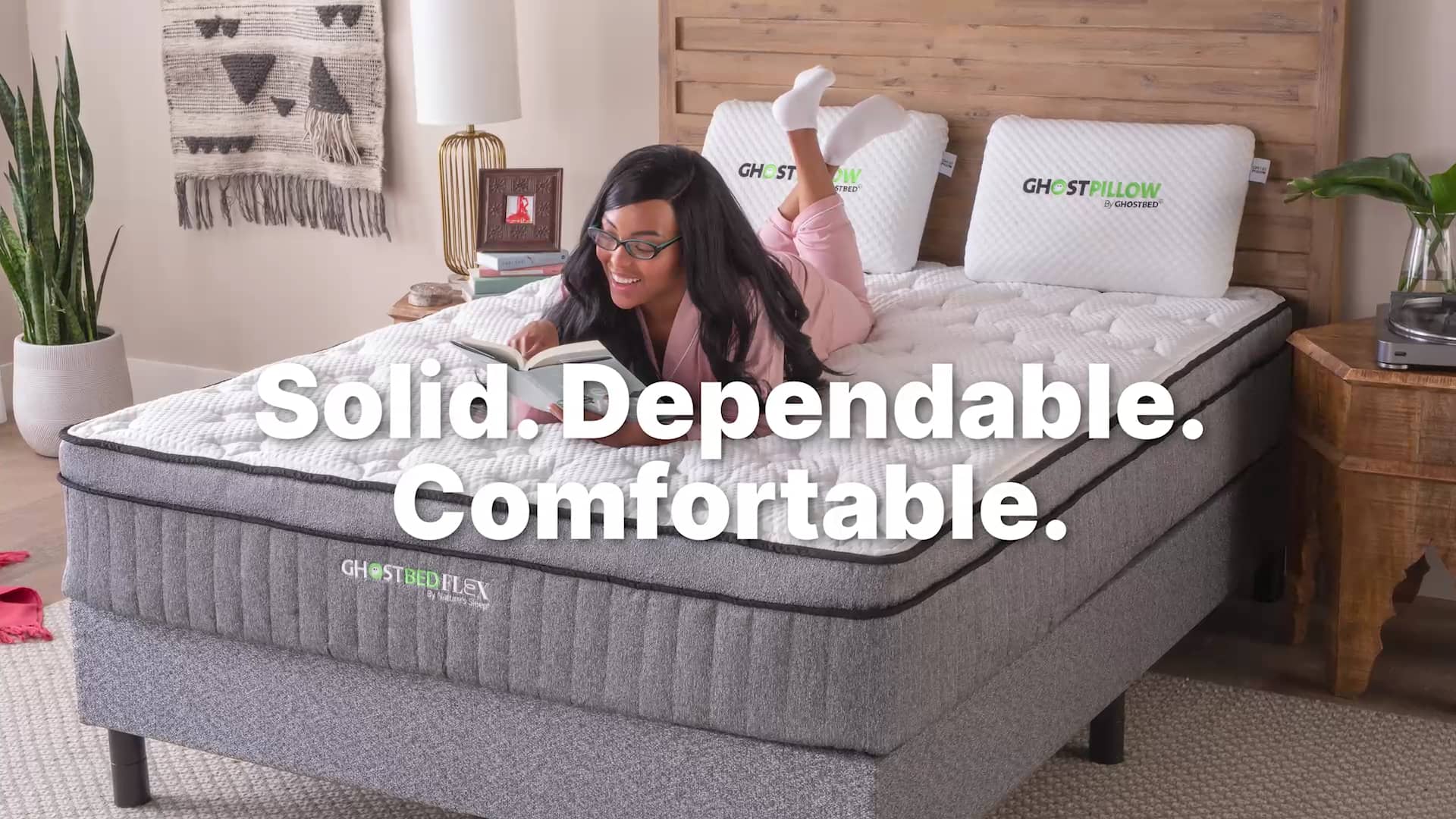 GhostBed Comfort Bundle AllInOne Foundation™️, Mattress & Bedding on