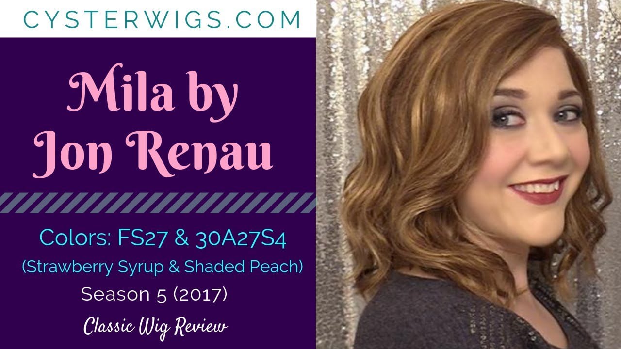 CysterWigs Wig Review Mila by Jon Renau Colors FS27 Strawberry Syrup 30A27S4 Shaded Peach S5E618 2017