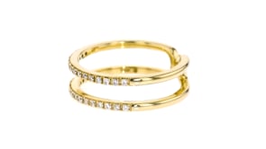 20 ct. t.w. Diamond Two-Row Ring in 14kt Yellow Gold