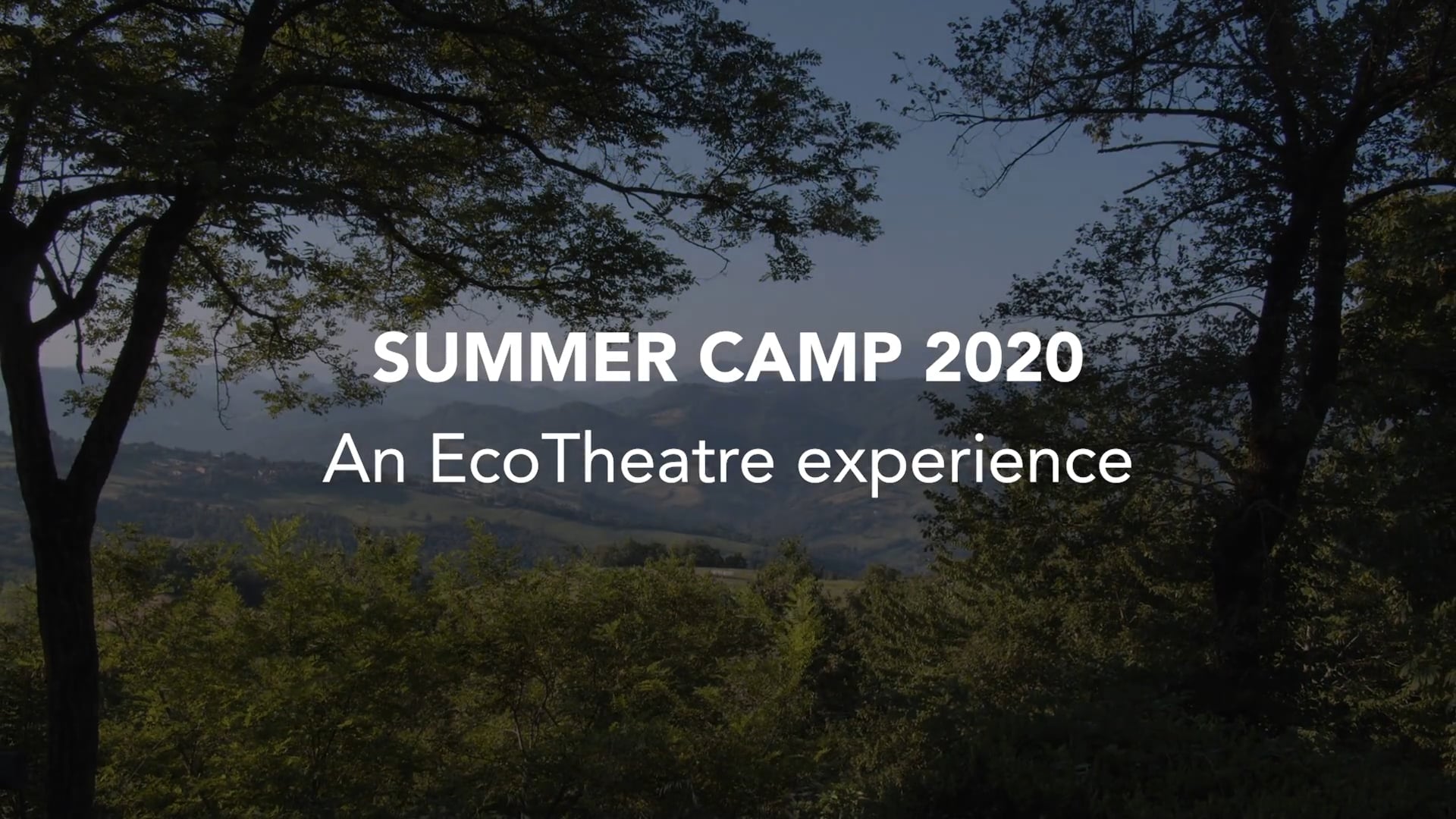 SUMMER CAMP 2020 | An EcoTheatre experience