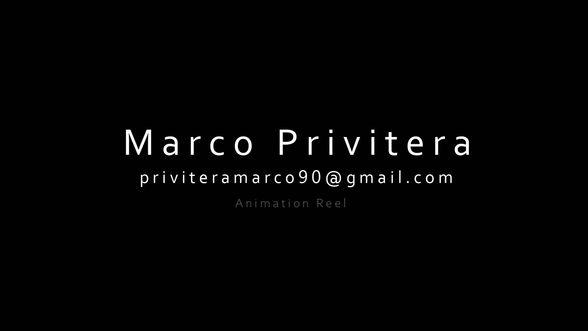 Marco Privitera - Animation Reel 2021 On Vimeo