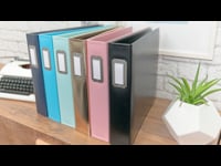 Scrapbook.com - 12x12 Three Ring Album - Black and White Stripe