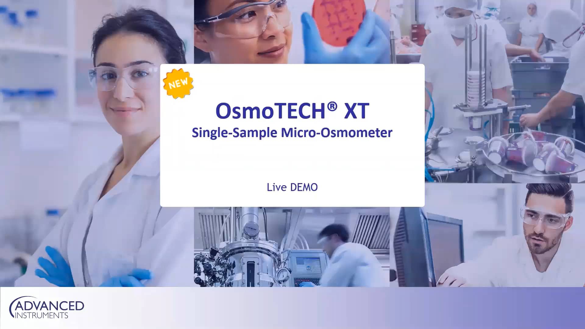 BPI Live Lab Presentation OsmoTECH XT Demo Video March 2021 on Vimeo