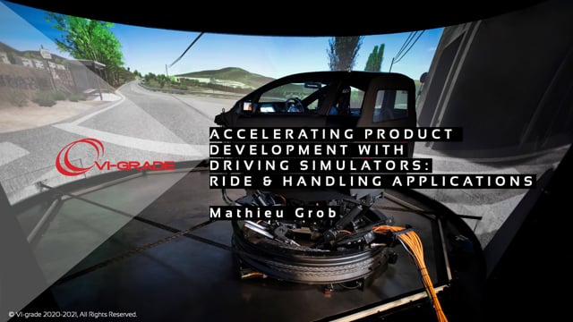 Accelerating the improvement of ride and handling performance with driving simulator technology