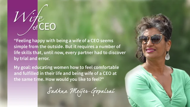 Wife of CEO: support is not a synonym for sacrifice.
