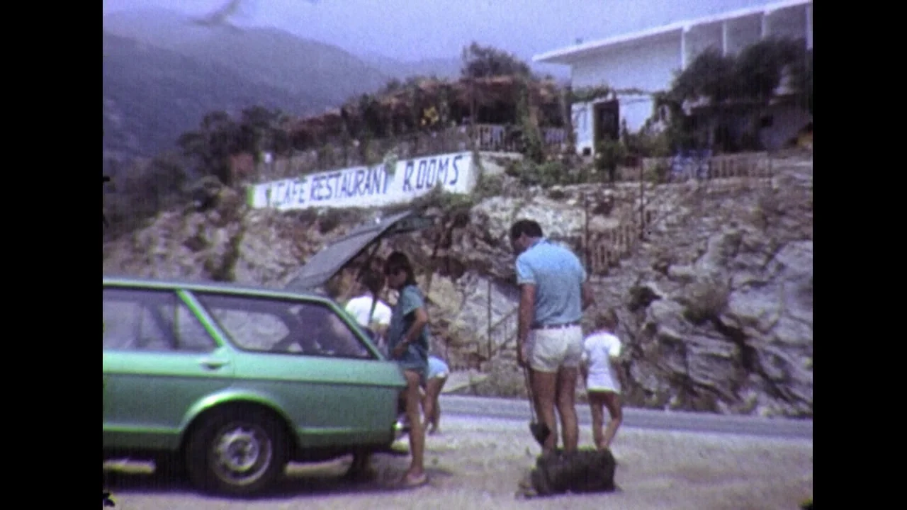 a camping holiday, France 1960