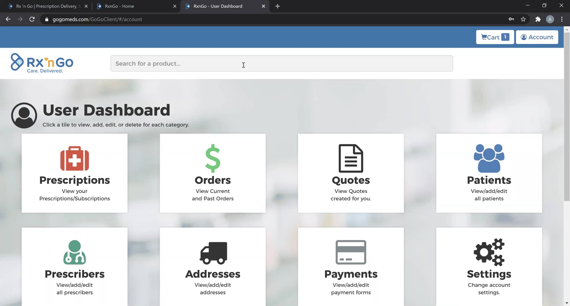 Rx 'n Go Self-Service Portal Demo on Vimeo