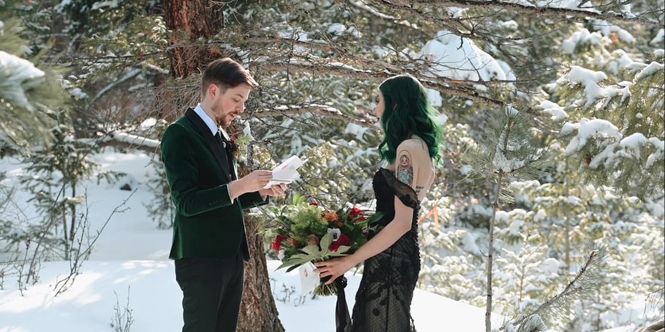 Palmer Lake Elopement Ceremony