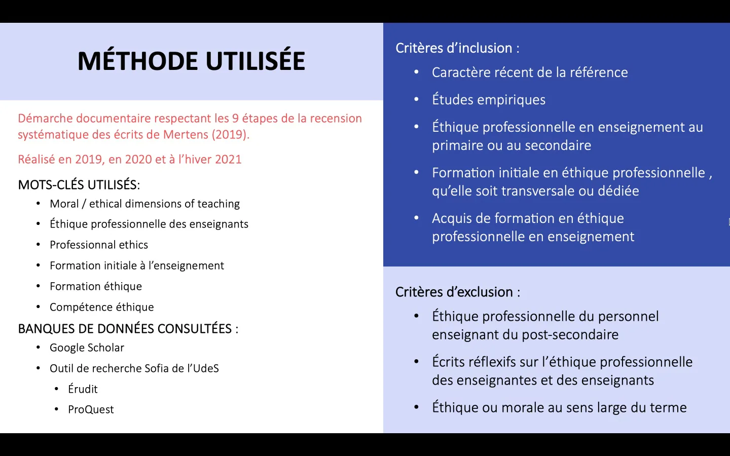 Le d veloppement et les acquis en thique professionnelle lors de la formation initiale en enseignement un tat des connais