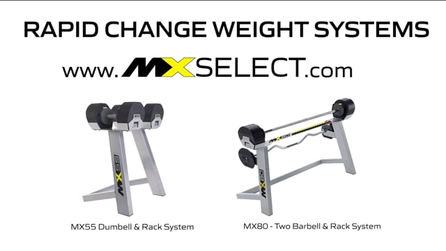 MX55 Adjustable Dumbbell Set + Stand video thumbnail