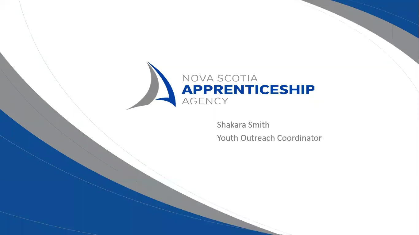 Nova Scotia Apprenticeship Agency - Virtual Information Session on Vimeo