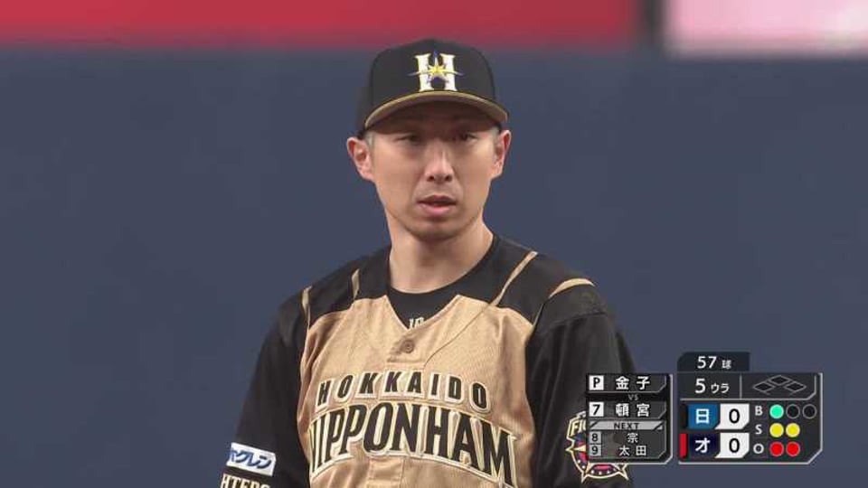【5回裏】今季初登板!! ファイターズ・金子 5回まで1安打無失点の好投!! 2021/4/9 B-F