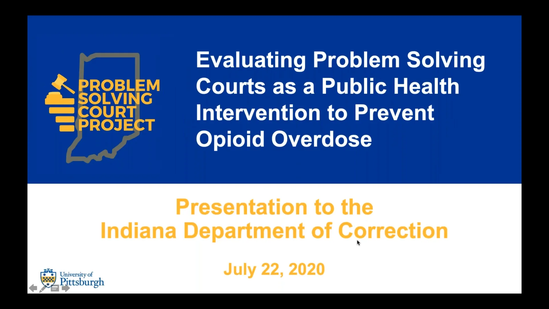 DOC Webinar: Evaluating Problem Solving Courts as a Public Health ...
