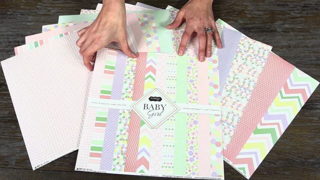 Scrapbook Customs  Baby Girl New Born Paper