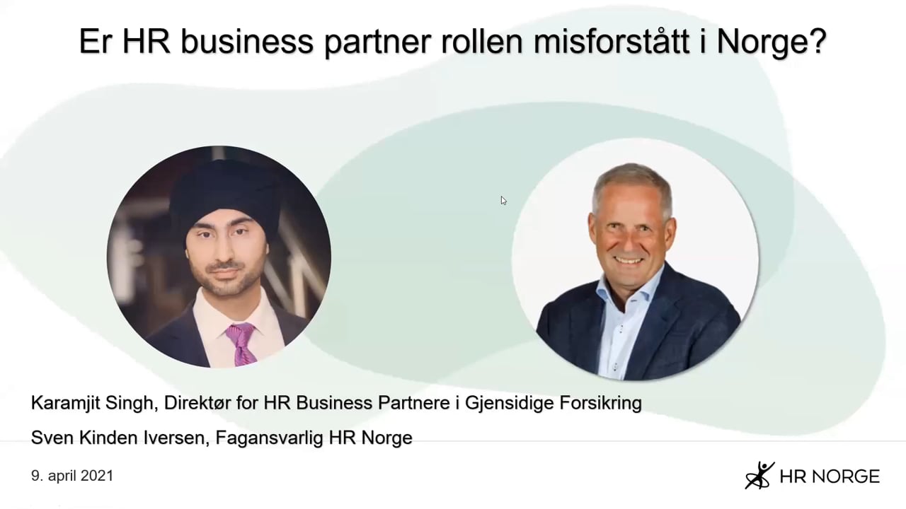 Er HR business partner rollen misforstått i Norge?