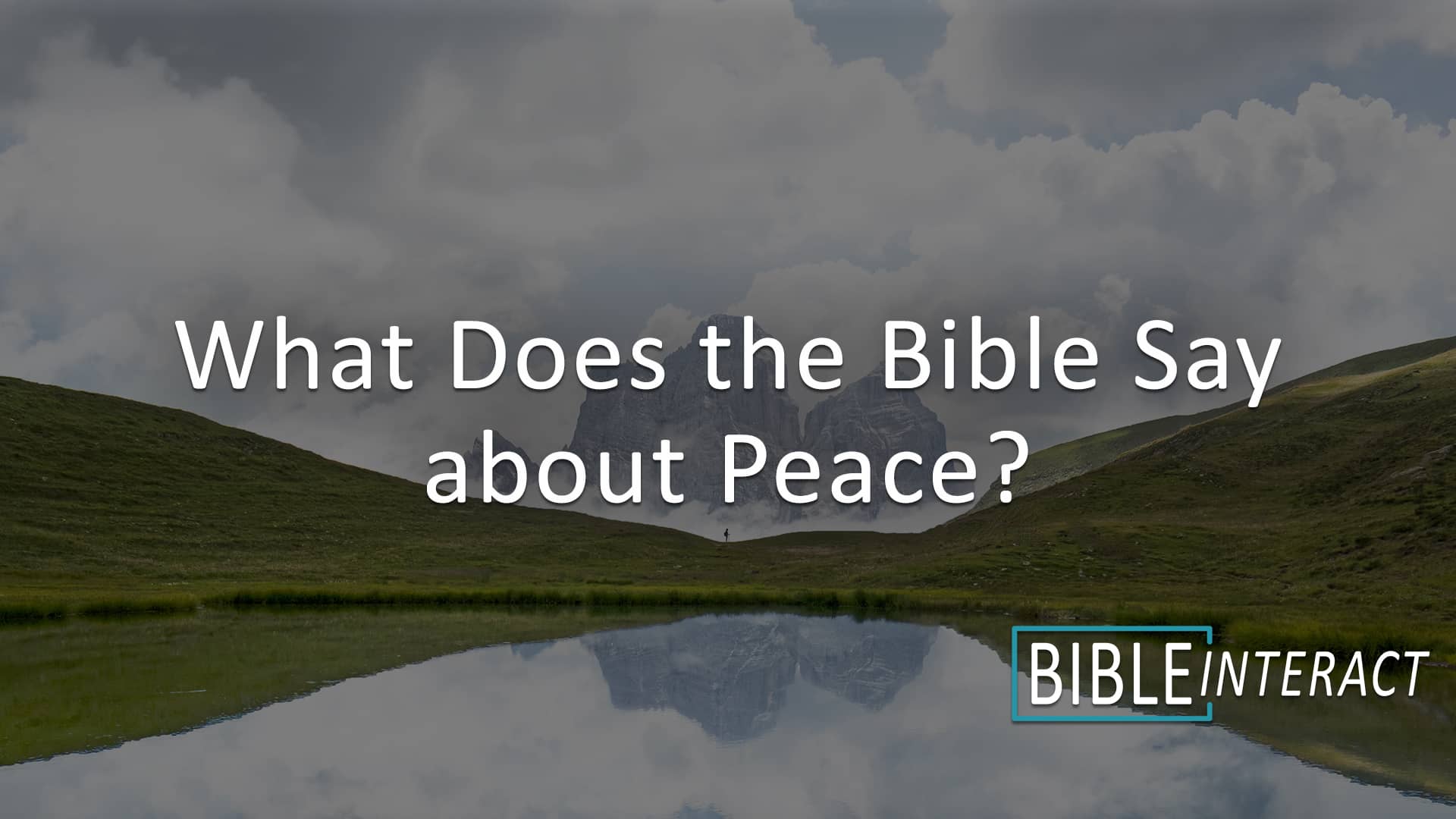 What Does the Bible Say about Peace? on Vimeo