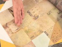 Wallflower and ephemera vellum- Tim Holtz