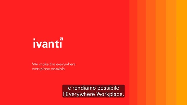 Ivanti Brand Launch Video 2021 (Italian)