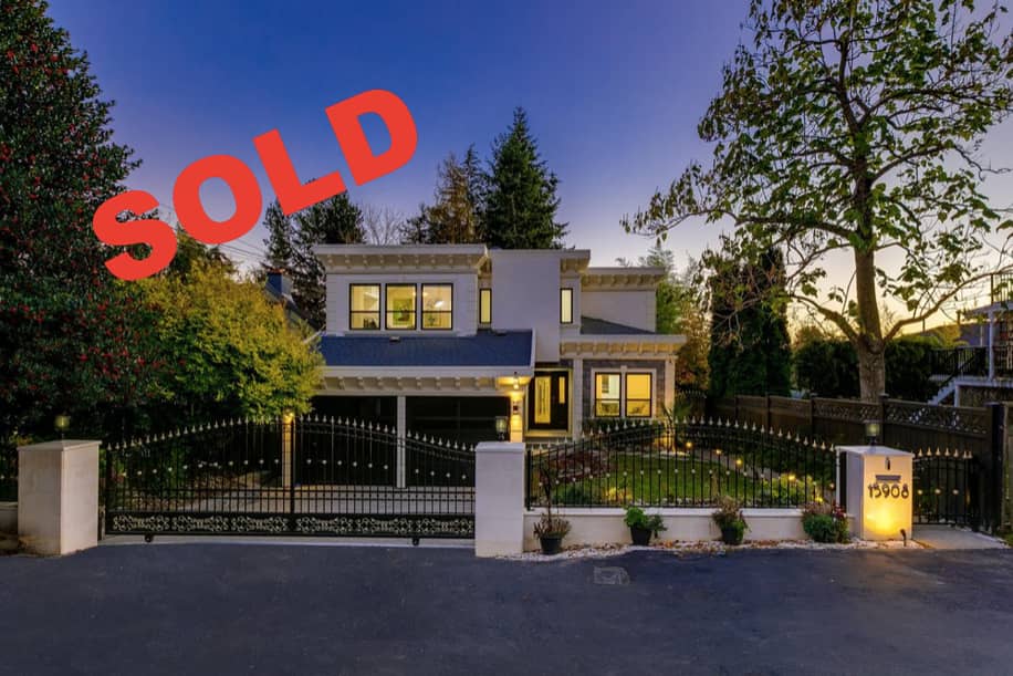 JUST SOLD!15908 CLIFF AVENUE WHITE ROCK OCEAN VIEW EXTENSIVELY