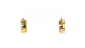 Italian 14kt Yellow Gold Huggie Hoop Earrings. 58