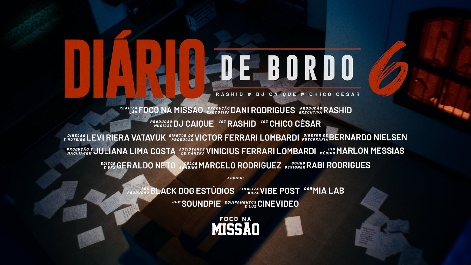 RASHID // CHICO CÉSAR // DJ CAIQUE // "DIÁRIO DE BORDO 6" // VIDEOCLIPE (Director)